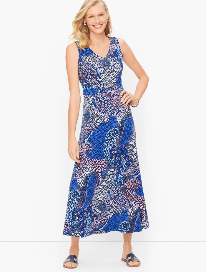 Women Casual Talbots Knit Jersey Maxi Dress India Inkpink