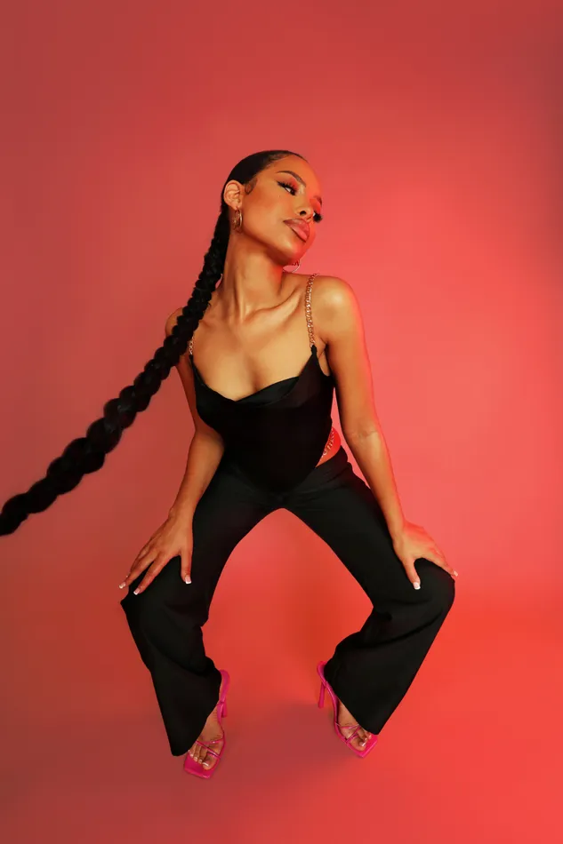Women Chain Detail Trouser Black Kaiia Black Public Desire Trousers