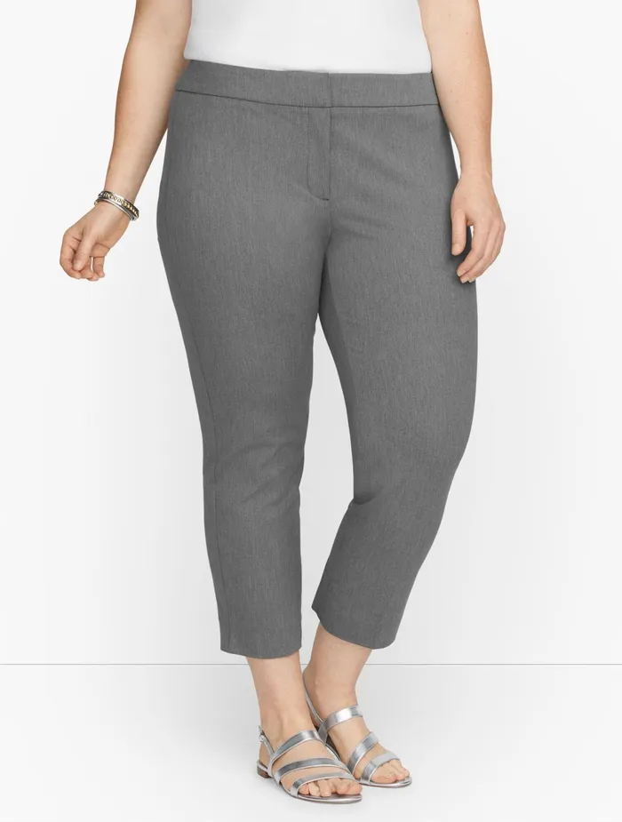 Women Chatham Talbots Plus Exclusive Chatham Crop Pants Shadow Heather