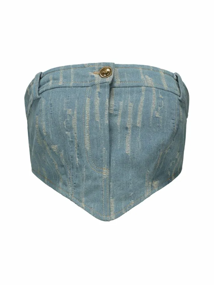 Women Claire Denim Top Nana Jacqueline Tops