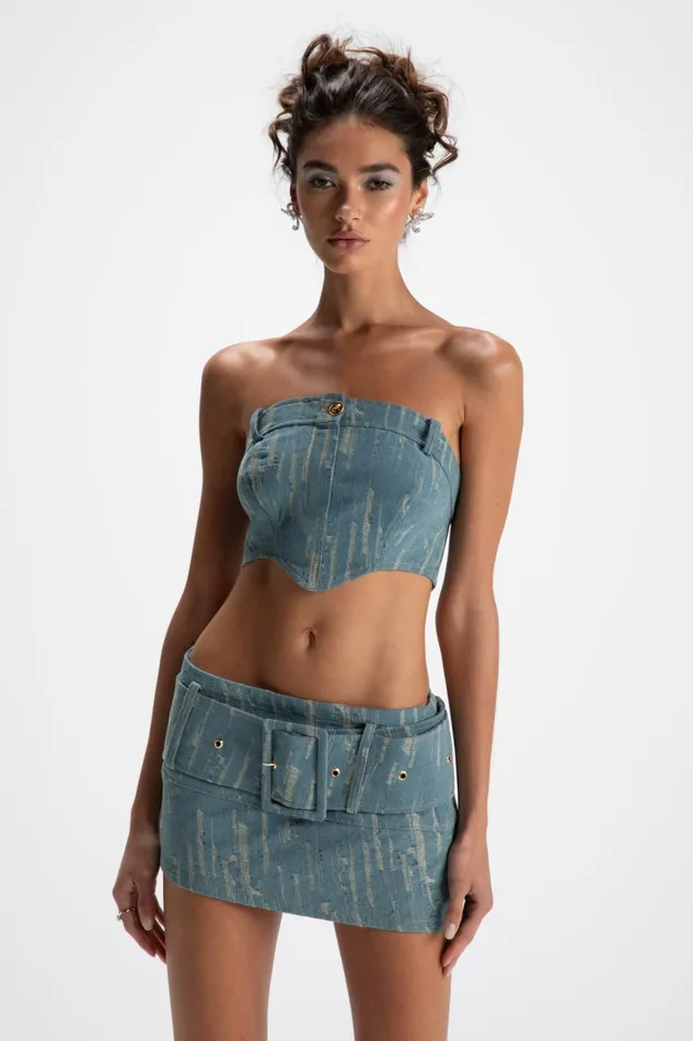 Women Claire Denim Top Nana Jacqueline Tops