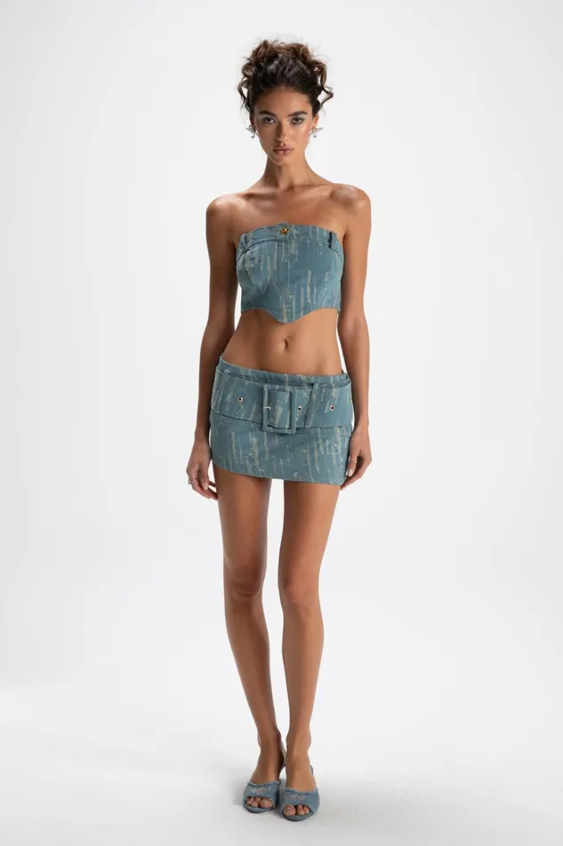 Women Claire Denim Top Nana Jacqueline Tops