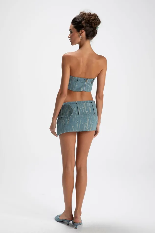 Women Claire Denim Top Nana Jacqueline Tops