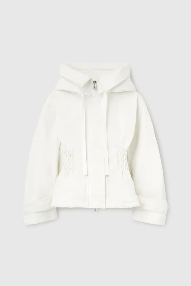 Women Coats and Down Jackets Ermanno Scervino Womens Down Jacket With Hood Total White 8211 Ermanno Scervino Beige Women Coats and Down Jackets Ermanno Scervino Womens Down Jacket With Hood Total White 8211 Ermanno Scervino Beige