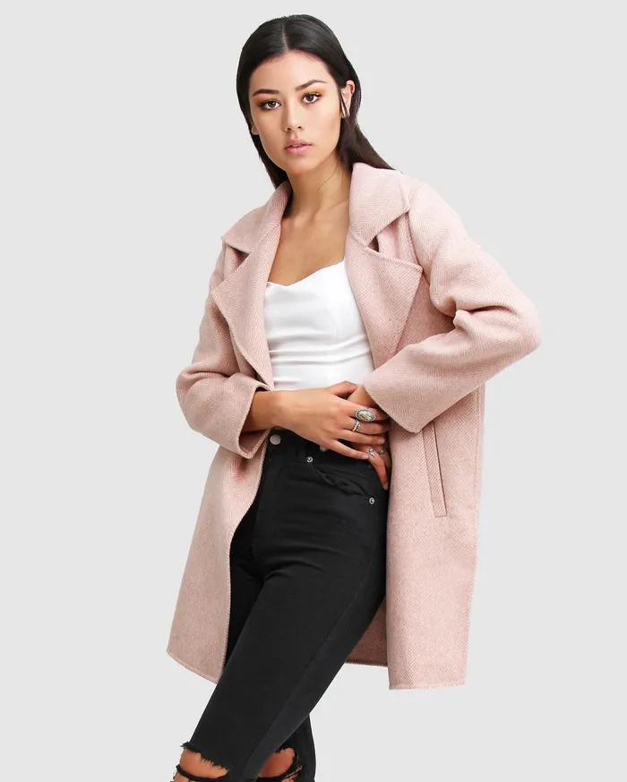 Women Coats and Jackets Belle and Bloom NEW FIT ExBoyfriend Wool Blend Oversized Jacket 8211 Blush Women Coats and Jackets Belle and Bloom NEW FIT ExBoyfriend Wool Blend Oversized Jacket 8211 Blush