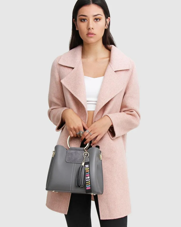 Women Coats and Jackets Belle and Bloom NEW FIT ExBoyfriend Wool Blend Oversized Jacket 8211 Blush