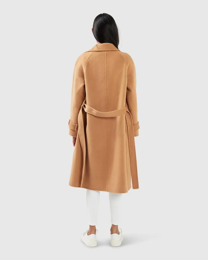 Women Coats and Jackets Belle and Bloom Shore To Shore Belted Wool Coat 8211 Camel