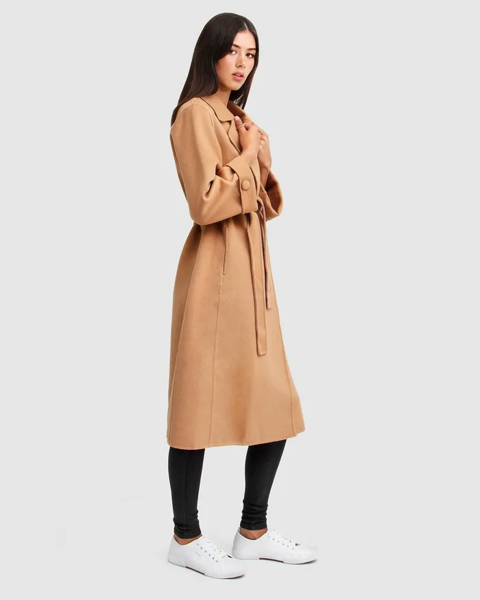 Women Coats and Jackets Belle and Bloom Stay Wild Oversized Wool Coat 8211 Camel