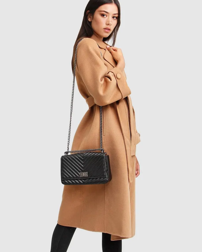 Women Coats and Jackets Belle and Bloom Stay Wild Oversized Wool Coat 8211 Camel