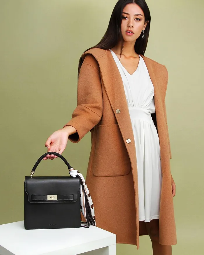 Women Coats and Jackets Belle and Bloom Walk This Way Wool Blend Oversized Coat 8211 Camel