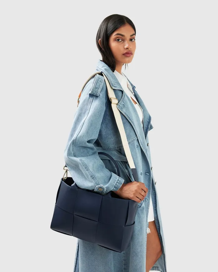 Women Coats and Jackets Belle and Bloom Wild Skies Denim Trench 8211 Stonewash