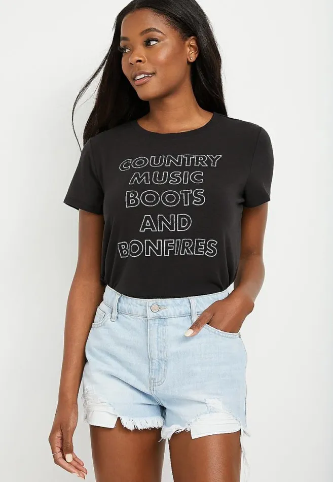 Women Country Music Graphic Tee Maurices Tops