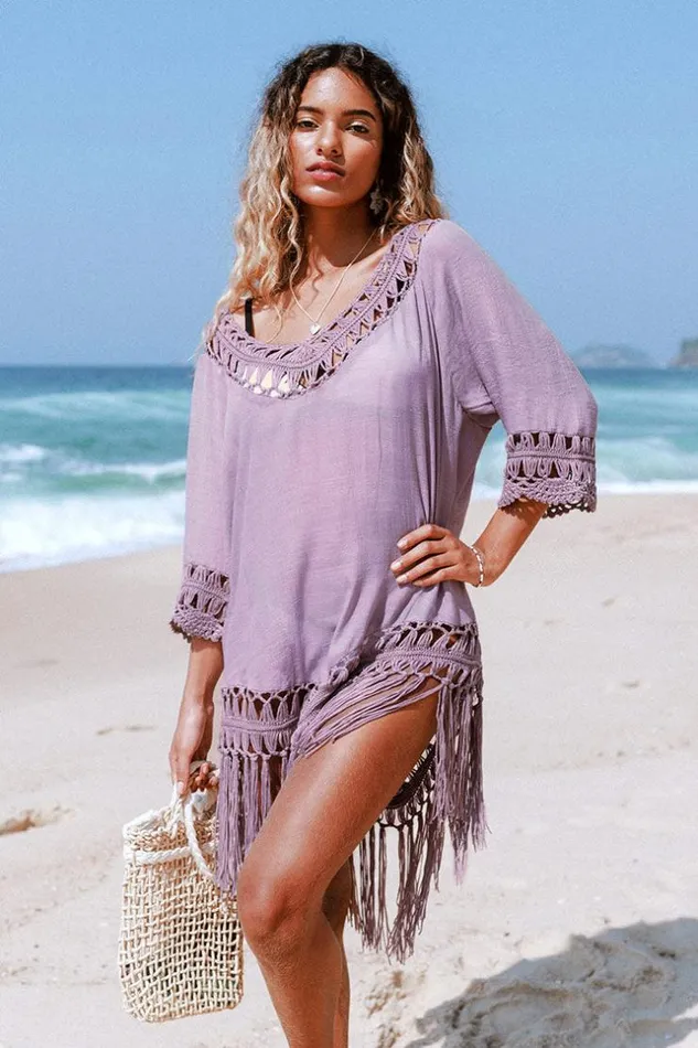 Women Cover Up Dresses Cupshe Sadie Crochet Fringe Half Sleeve Cover Up Purple Women Cover Up Dresses Cupshe Sadie Crochet Fringe Half Sleeve Cover Up Purple
