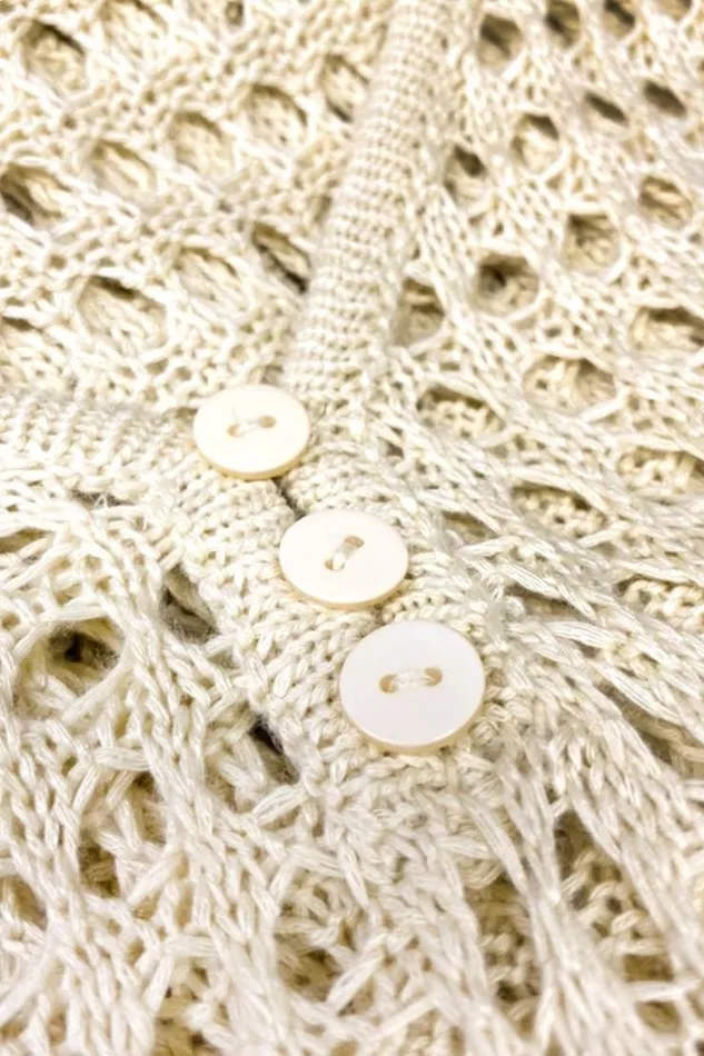 Women Cover Up Dresses Cupshe Sonora Vneck Elastic Waist Crochet Cover Up Beige