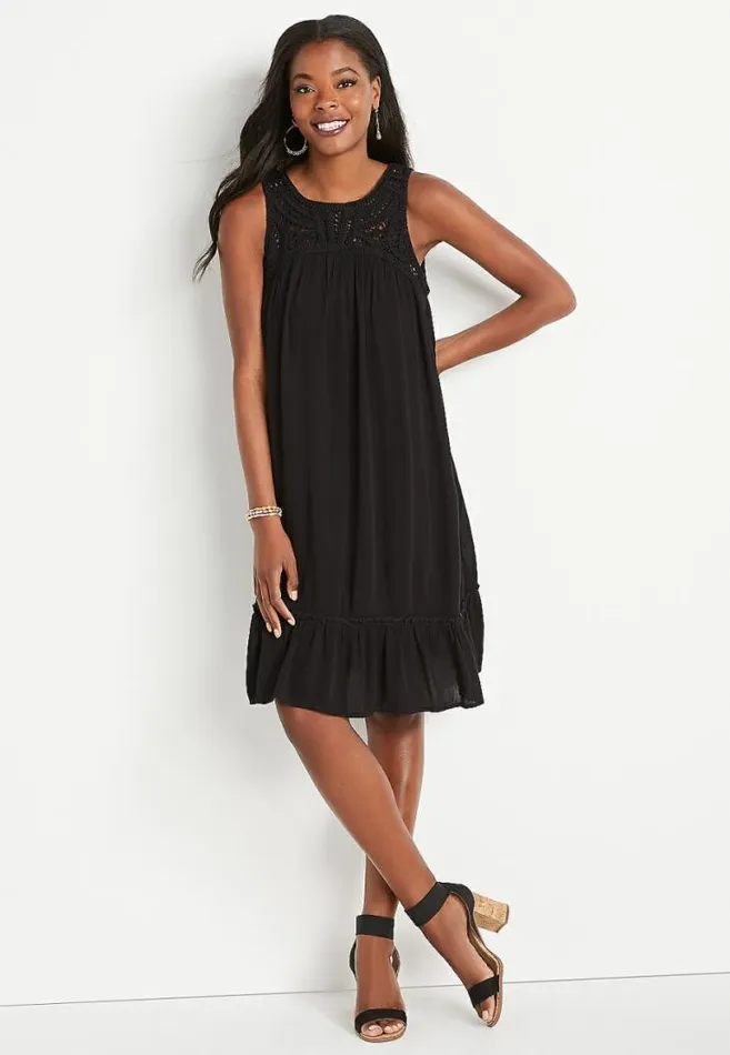 Women Crochet Shift Dress Maurices Dresses and Jumpsuits