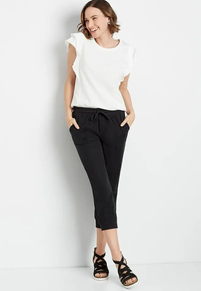 Women Cropped Jogger Pant Maurices Bottoms