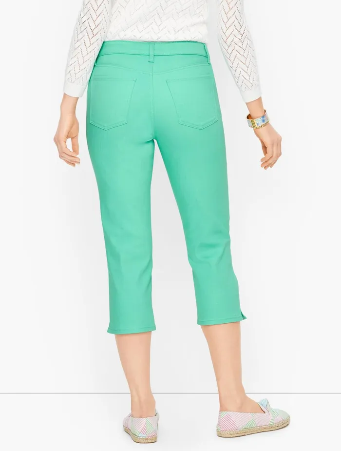 Women Crops Talbots Pedal Pusher Jeans Camp Green