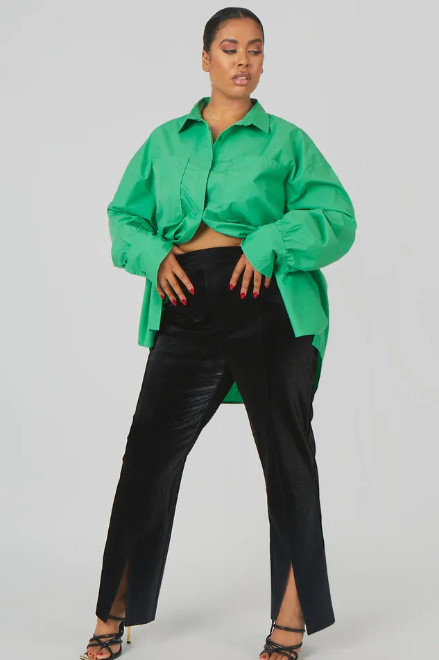 Women Curve Snakeskin Pu Split Hem Trousers Black Kaiia Black Public Desire Trousers Women Curve Snakeskin Pu Split Hem Trousers Black Kaiia Black Public Desire Trousers