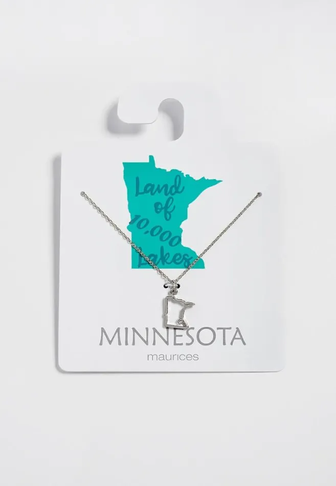 Women Dainty Minnesota State Necklace Maurices Jewelry