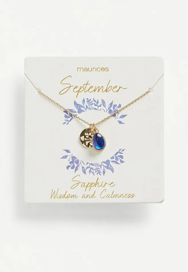 Women Dainty September Birthstone Necklace Maurices Jewelry