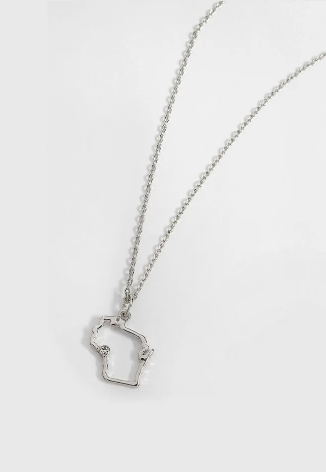 Women Dainty Wisconsin State Necklace Maurices Jewelry