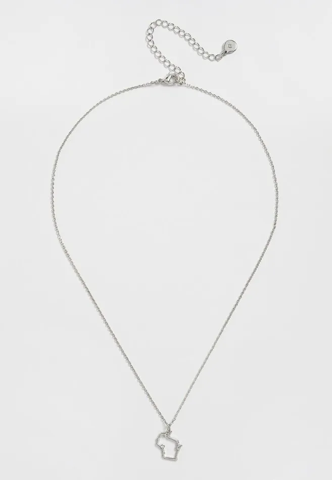 Women Dainty Wisconsin State Necklace Maurices Jewelry