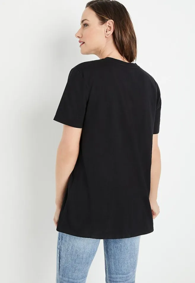 Women Def Leppard Oversized Graphic Tee Maurices Tops