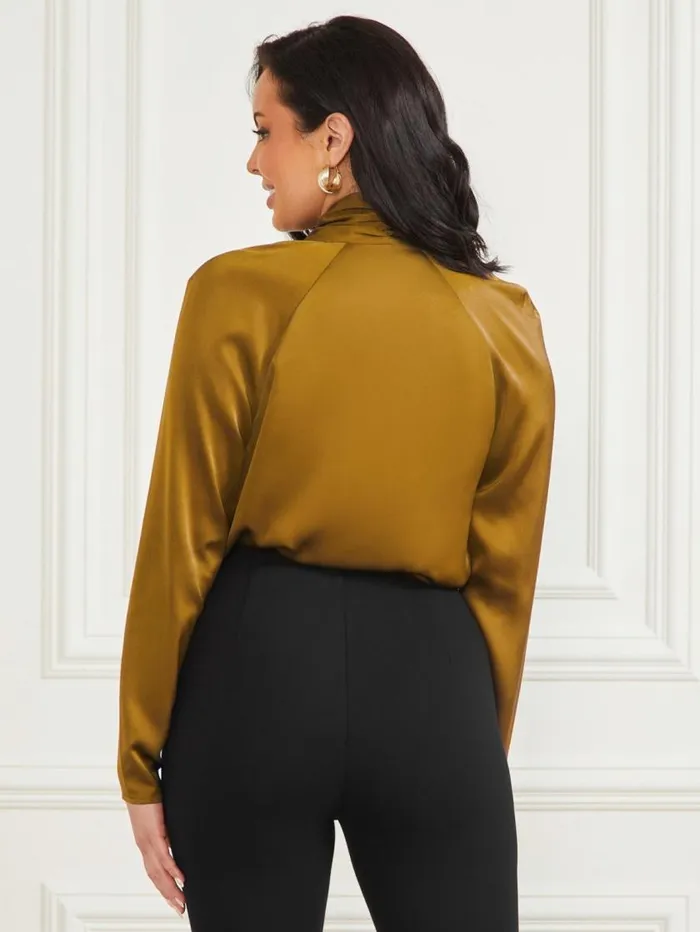 Women Delilah Bodysuit Olive Gold Marciano Tops And Sweaters