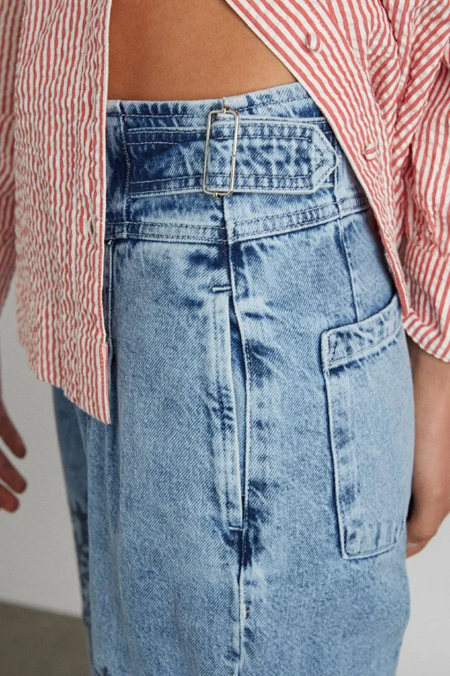 Women Denim Damson Madder Babysitter Jean 8211 Embroidered Bow