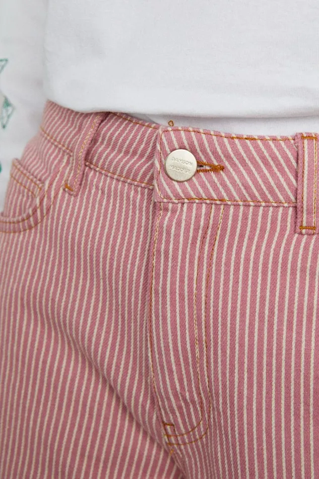 Women Denim Damson Madder Dion Jean 8211 Pink Stripe