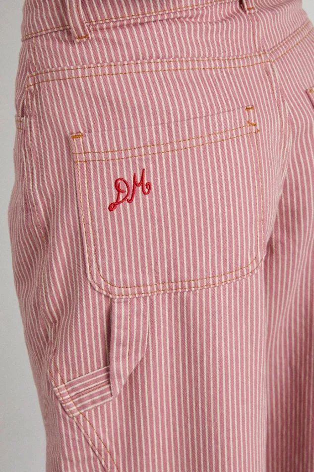 Women Denim Damson Madder Dion Jean 8211 Pink Stripe