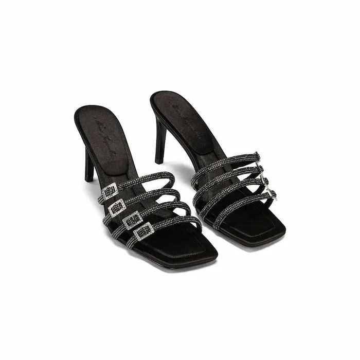 Women Designer Black Shay Sandals Nana Jacqueline Nana Jacqueline Shoes