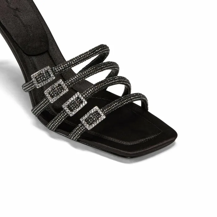 Women Designer Black Shay Sandals Nana Jacqueline Nana Jacqueline Shoes