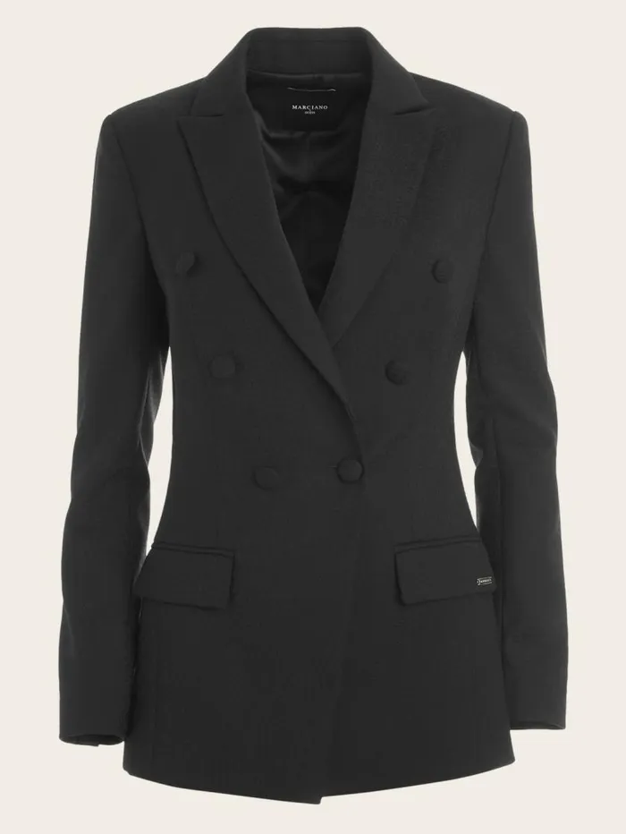 Women Diana Blazer Black Marciano Jackets Women Diana Blazer Black Marciano Jackets
