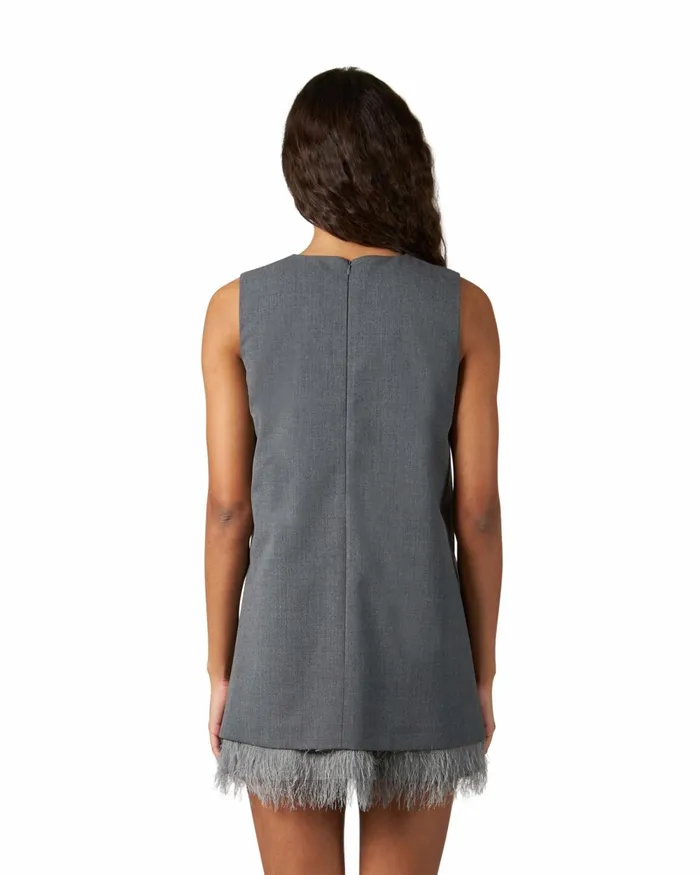Women Dress 8211 Grey Paris Philippe Model Paris Skirts And Dresses