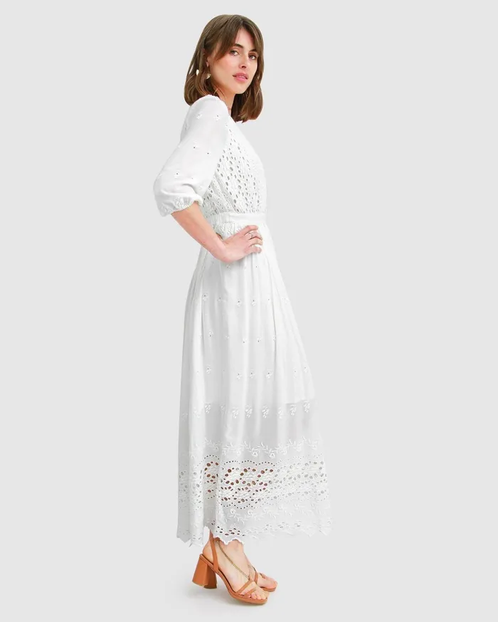 Women Dresses Belle and Bloom All Eyes On Me Midi Dress 8211 White