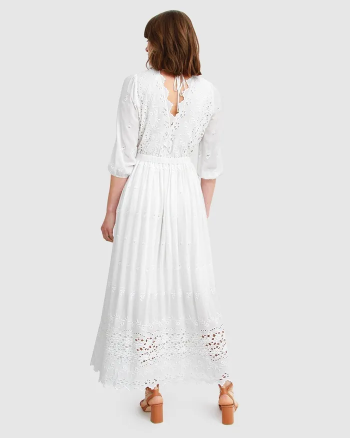 Women Dresses Belle and Bloom All Eyes On Me Midi Dress 8211 White