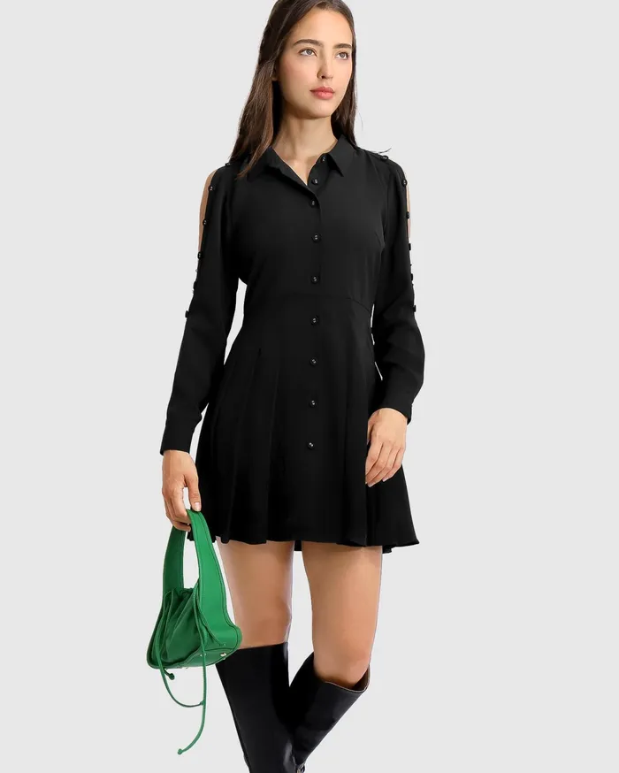 Women Dresses Belle and Bloom Boy Meets Girl Mini Dress 8211 Black
