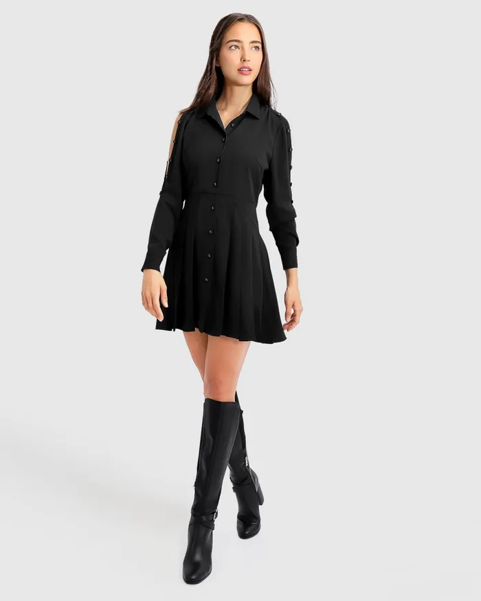 Women Dresses Belle and Bloom Boy Meets Girl Mini Dress 8211 Black