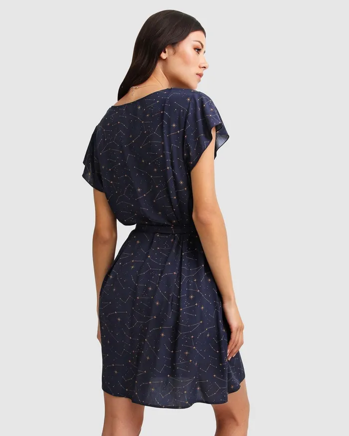 Women Dresses Belle and Bloom I039m The Star Wrap Dress 8211 Navy