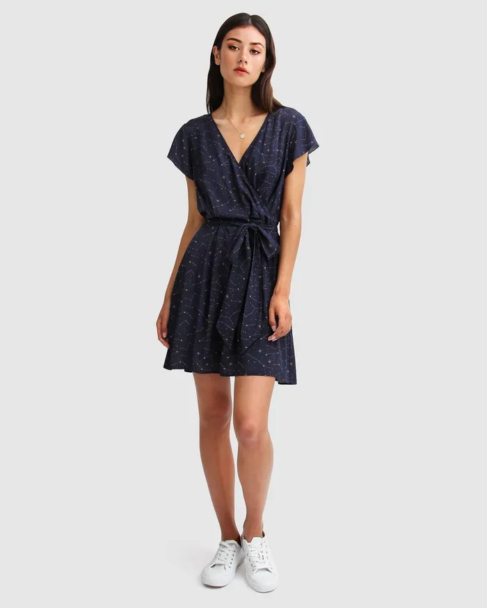Women Dresses Belle and Bloom I039m The Star Wrap Dress 8211 Navy