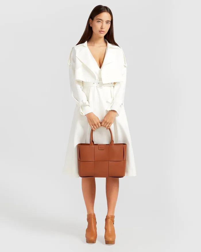 Women Dresses Belle and Bloom Miss Independence Midi Dress 8211 OffWhite