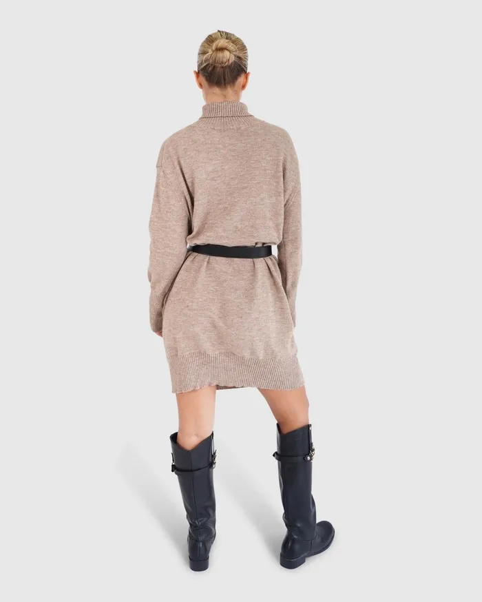 Women Dresses Belle and Bloom Nothing Compares Knit Dress 8211 Oat
