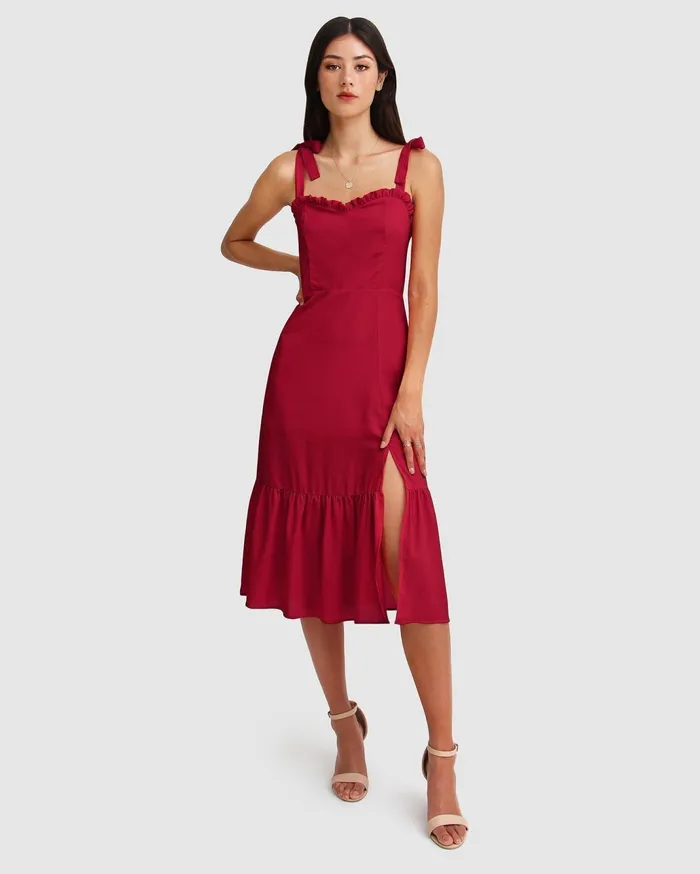 Women Dresses Belle and Bloom Summer Storm Midi Dress 8211 Red