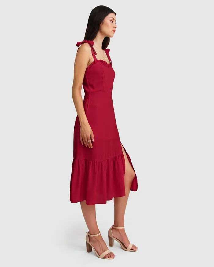 Women Dresses Belle and Bloom Summer Storm Midi Dress 8211 Red