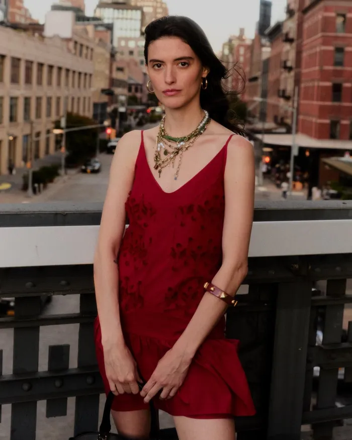 Women Dresses Belle and Bloom Sunny Afternoon Embroidered Dress 8211 Red