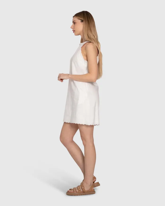Women Dresses Belle and Bloom Take A Chance Mini Dress 8211 White
