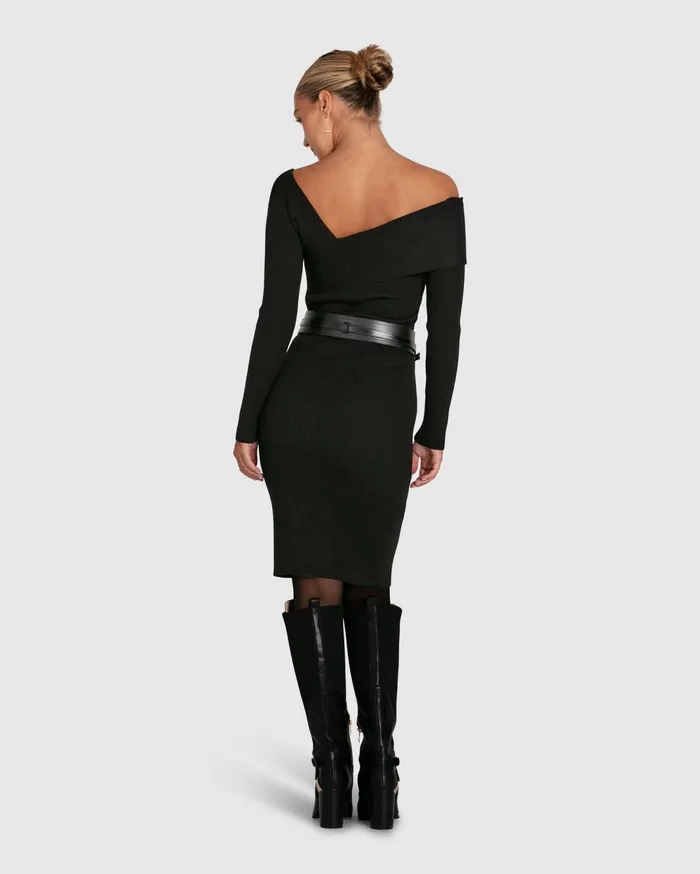 Women Dresses Belle and Bloom The Way You Move Knit Dress 8211 Black