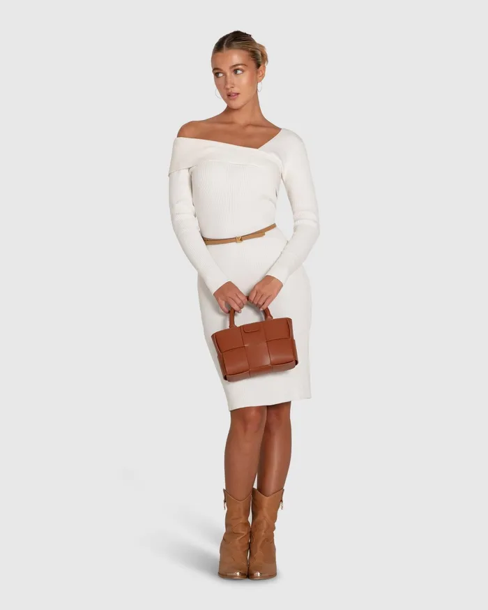 Women Dresses Belle and Bloom The Way You Move Knit Dress 8211 Cream