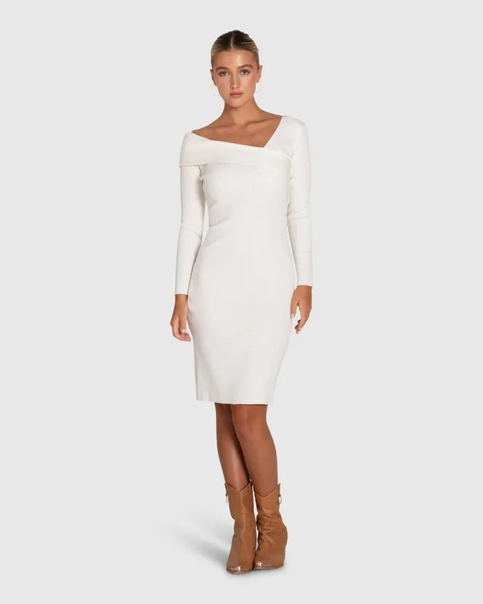 Women Dresses Belle and Bloom The Way You Move Knit Dress 8211 Cream